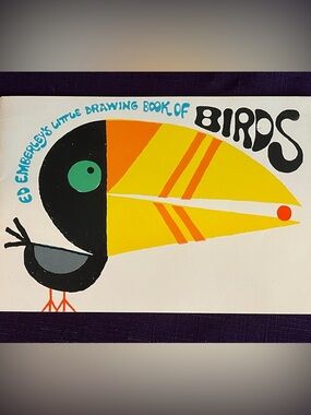 Ed Emberley Little Drawing Book of Birds - Vintage Bird Illustration